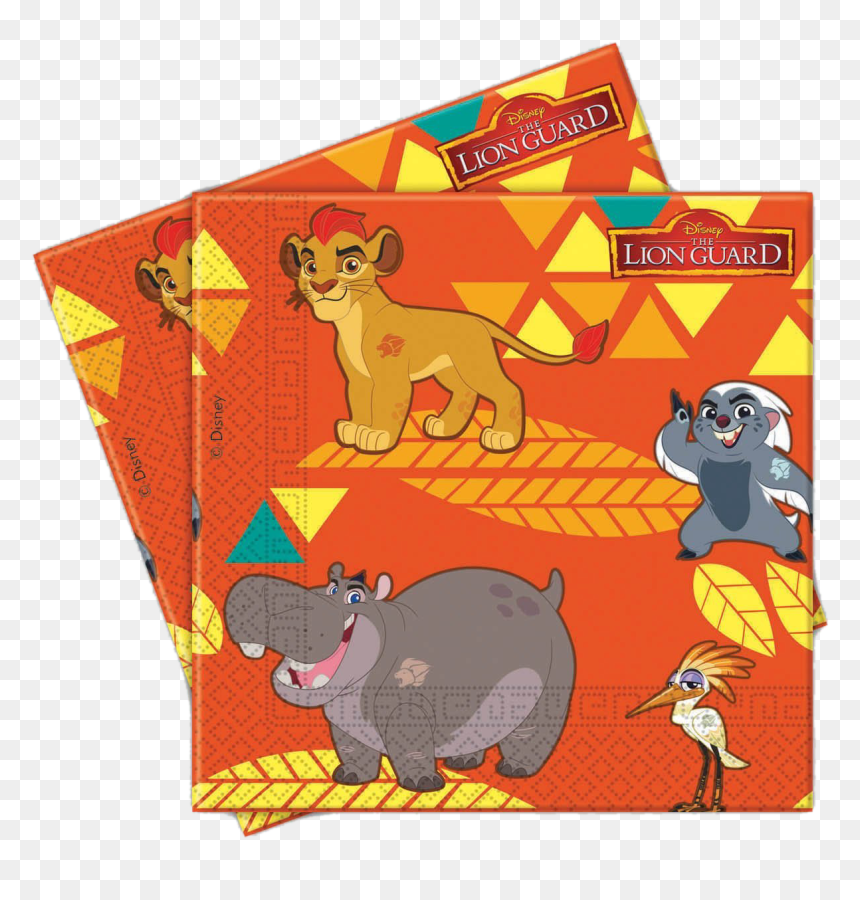20 Napkins The Lion Guard 33x33cm - Η Φρουρα Των Λιονταριων Παρτυ, HD Png Download - lion guard png