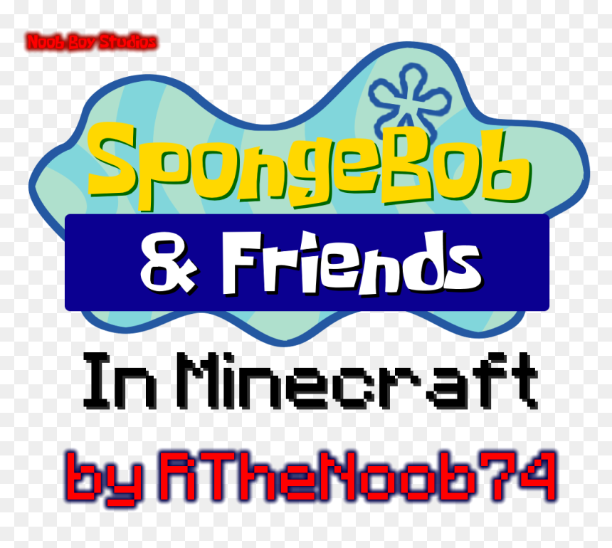 Spongebob Fanon Wiki - Graphic Design, HD Png Download - minecraft title png