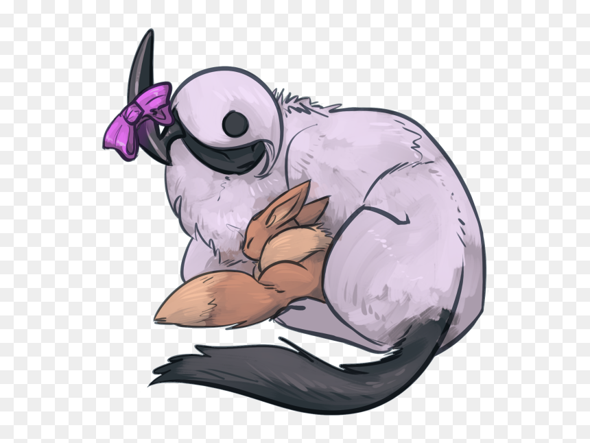 Scarfy And Lucy Sleeping Together - Absol Sleeping, HD Png Download - absol png