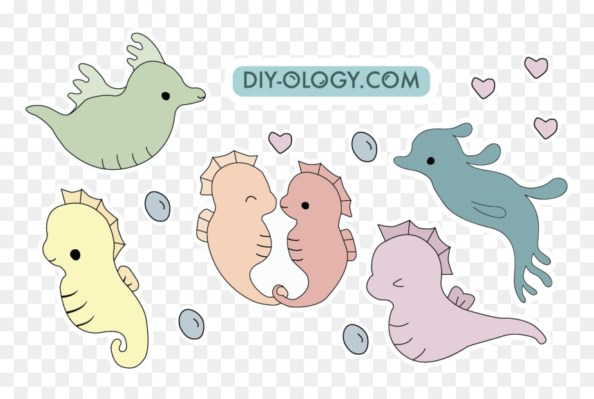 Seahorses &amp - Dragons, HD Png Download - diy png