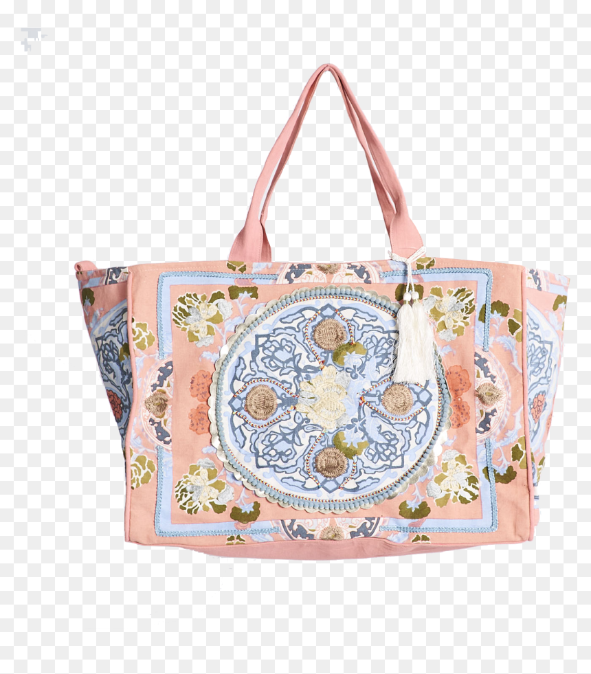 Boho Beach Bag Coral - Tote Bag, HD Png Download - boho png