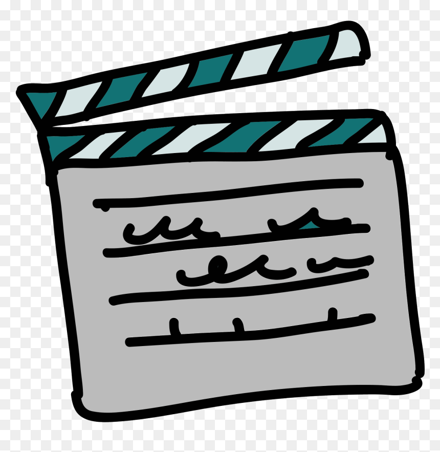 Clap De Film Icon - Clapperboard, HD Png Download - film icon png