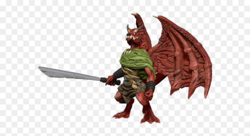 Kobold With Wings Miniature, HD Png Download - kobold png