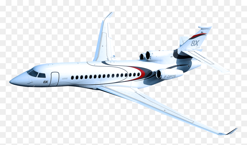 Dassault Falcon 8x, HD Png Download - private jet png