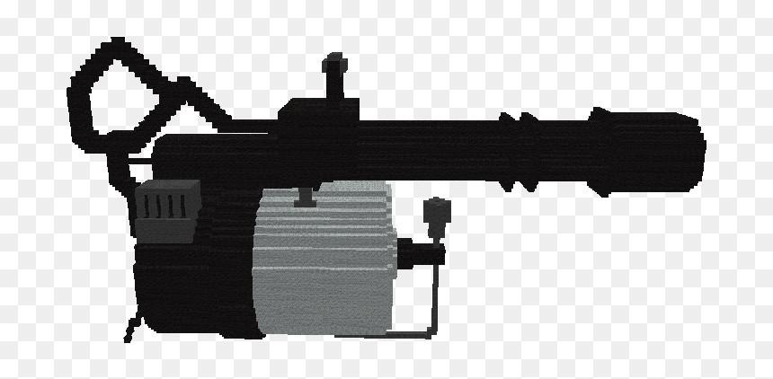 Kg1n6uk - Minigun Rig For Mine Imator, HD Png Download - minigun png
