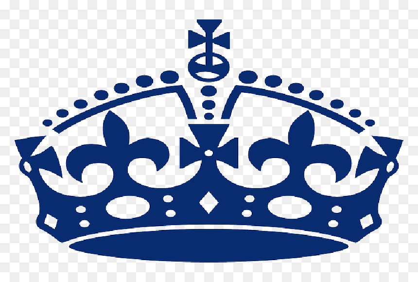 Jubilee, Blue, Crown - Keep Calm Crown Blue, HD Png Download - queens crown png