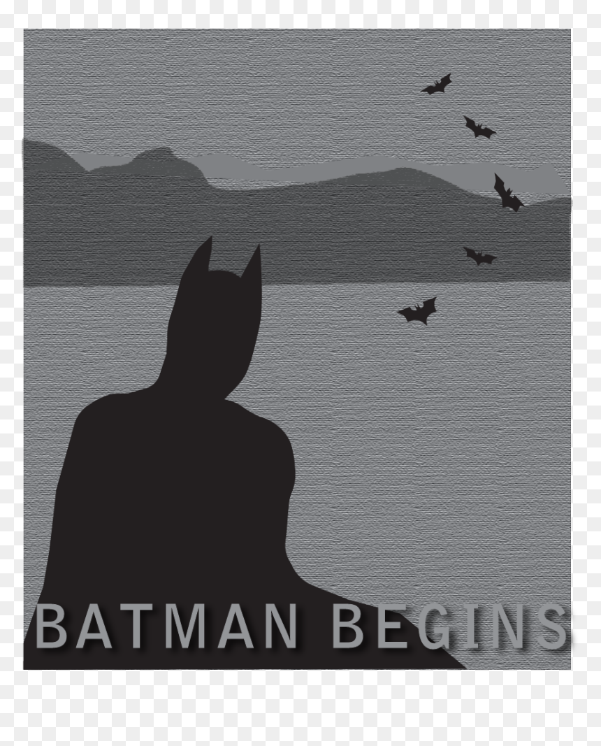 Minimalist Movie Poster Batman, HD Png Download - movie poster png