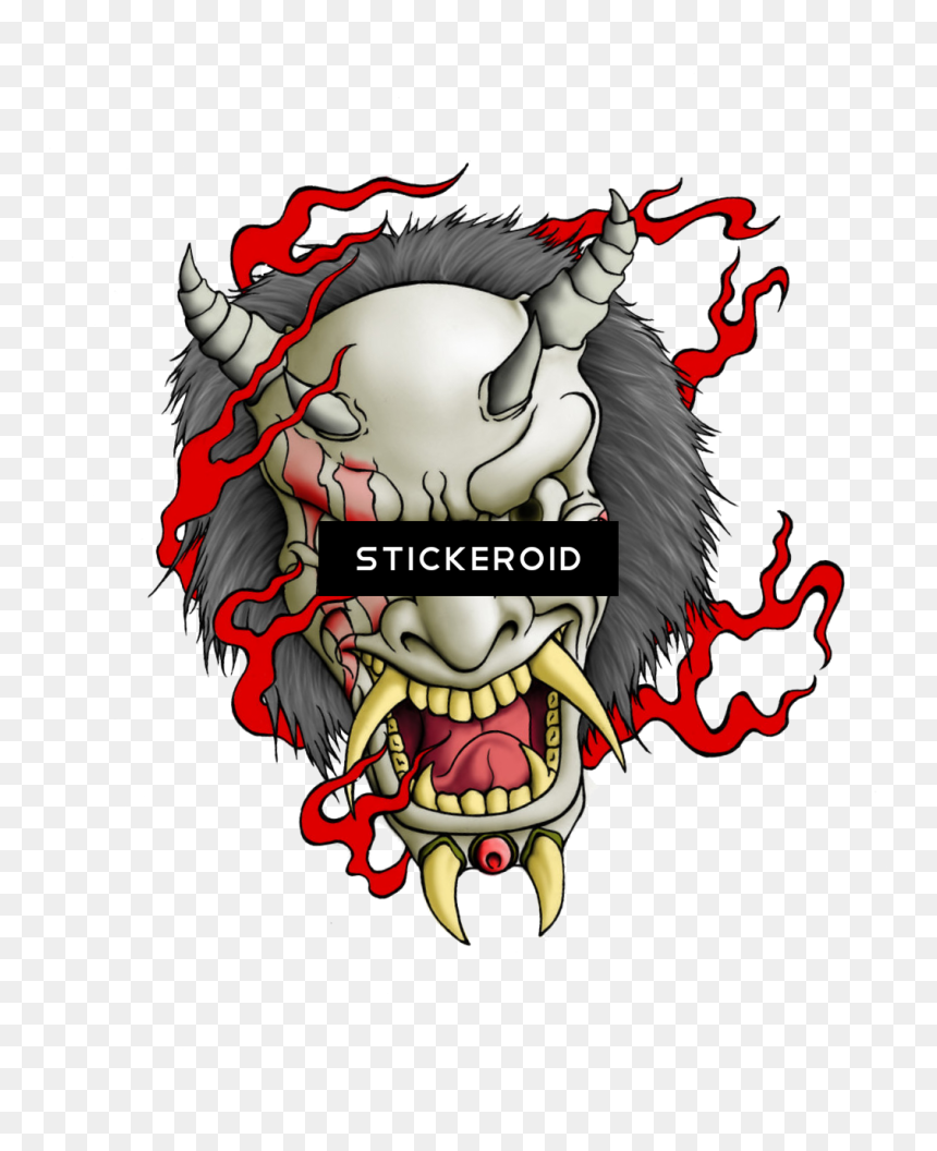 Oni Mask Art , Png Download - Oni Mask Png, Transparent Png - oni png