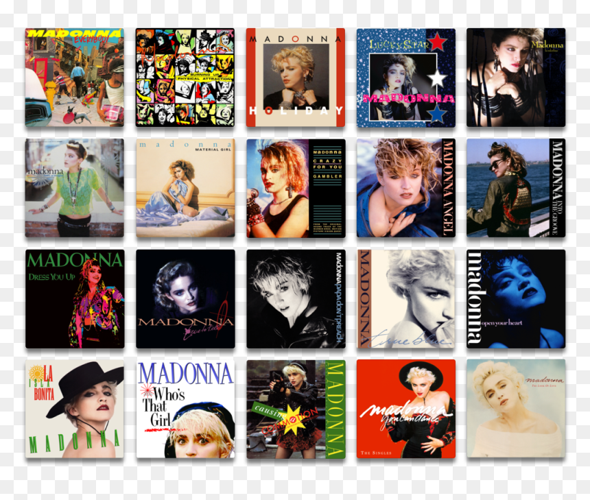 Madonna Singles Google Drive, Hd Png Download - Madonna Singles Google Drive, Transparent Png - madonna png