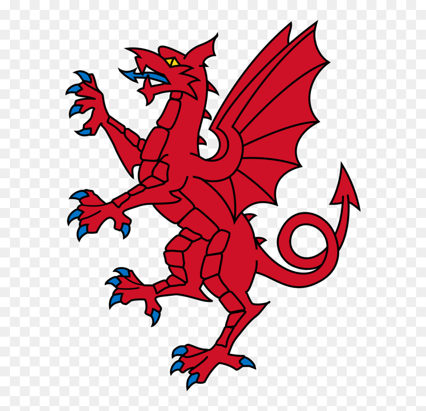 Art,beak,fictional Character - Somerset Dragon Png, Transparent Png - england flag png