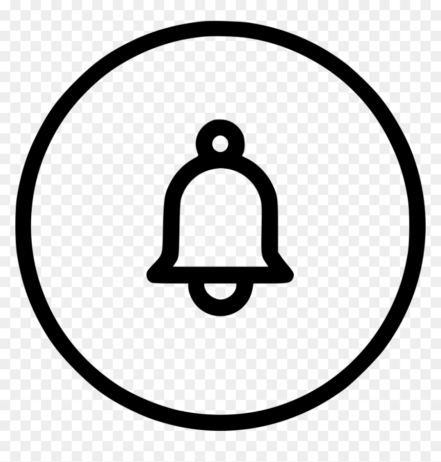 Notification Ui Alarm Bell Round Notice Remind Reminder - Youtube Notification Bell Png, Transparent Png - notification bell png