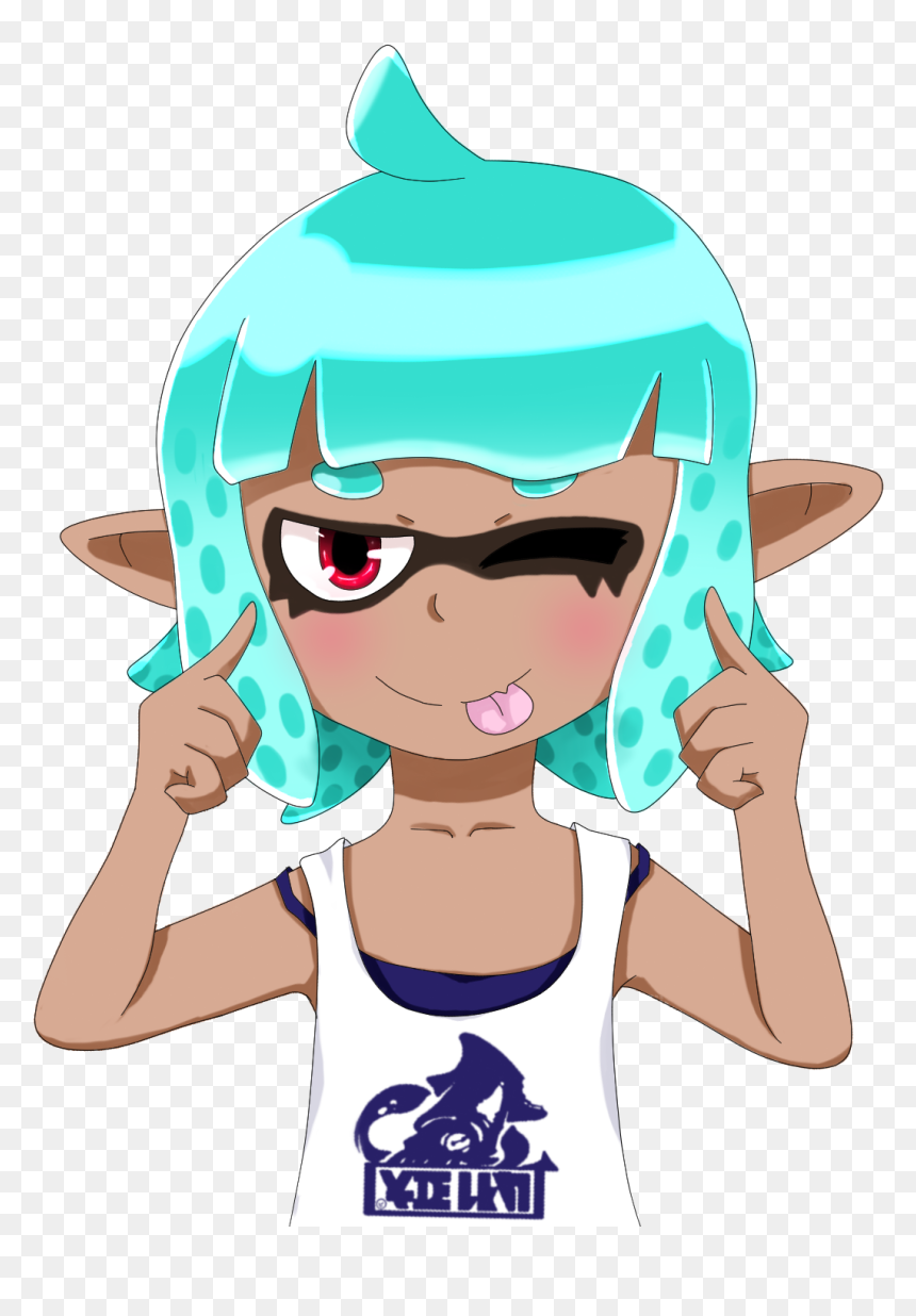 Cartoon, HD Png Download - splatoon squid png