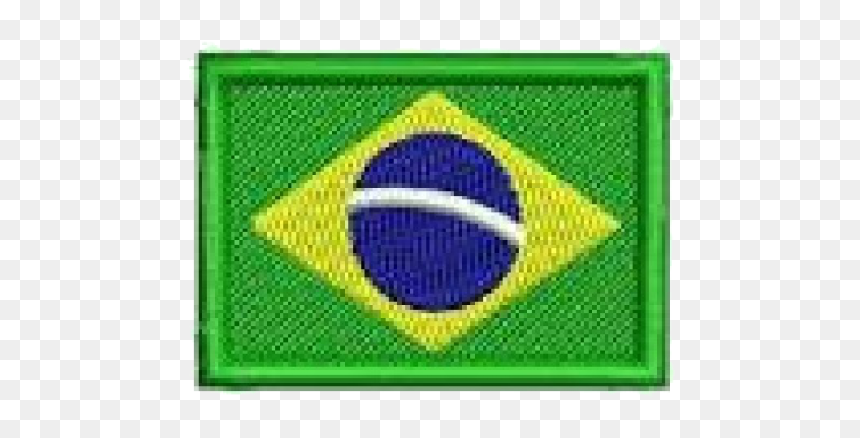 Bandeira Brasil 6x4cm - Brazil Flag Embroidery Designs, HD Png Download - bandeira do brasil png