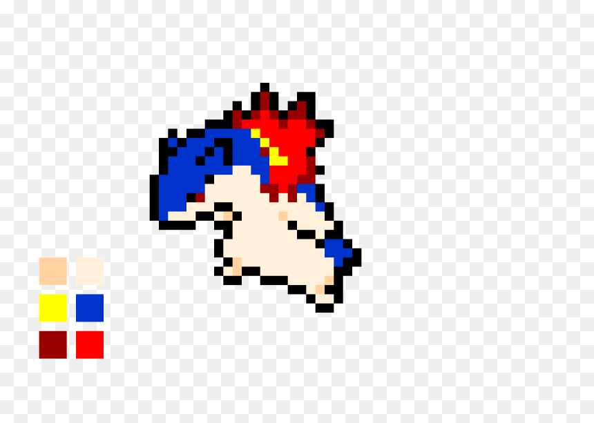 Typhlosion Pixel Art , Png Download - Pixel Art Pokemon Typhlosion, Transparent Png - typhlosion png