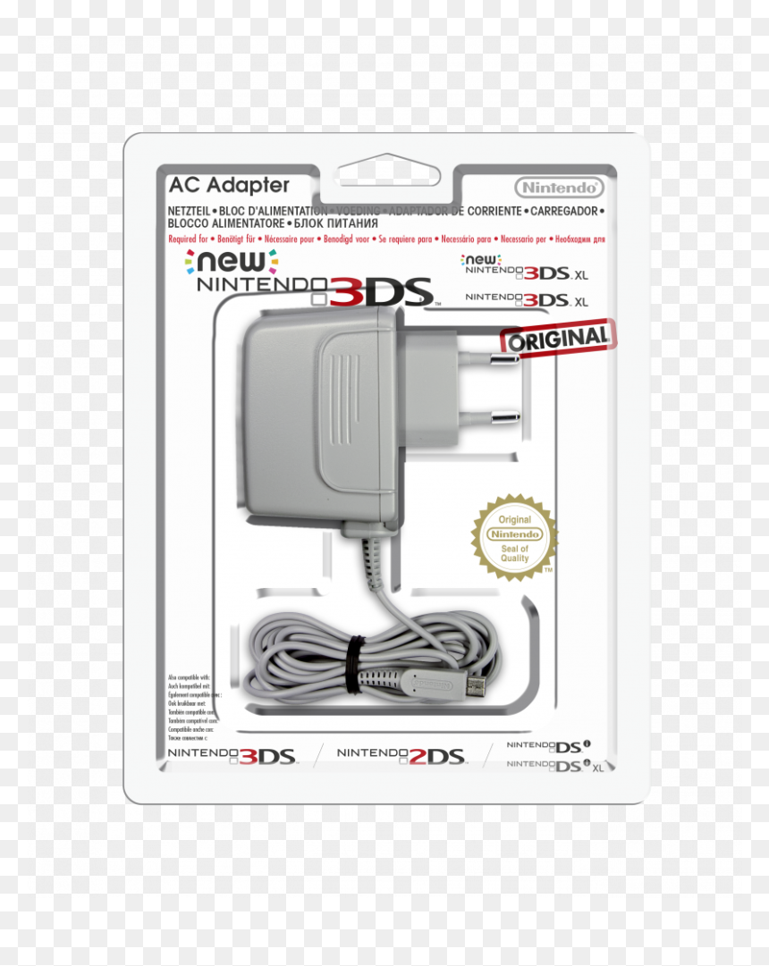 Nintendo 3ds Xl Bloc D"alimentation - Chargeur Nintendo 3ds Xl, HD Png Download - nintendo 3ds png