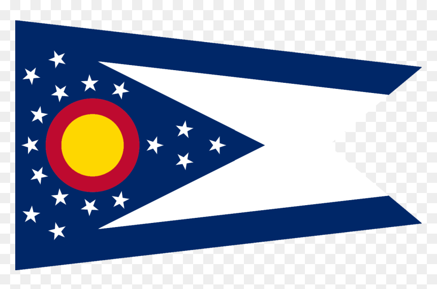Ohio State Flag , Png Download - Outline Ohio Flag, Transparent Png - colorado flag png