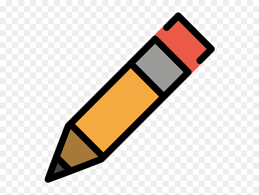 Pencil Emoji Clipart - Vector Graphics, HD Png Download - pencil emoji png