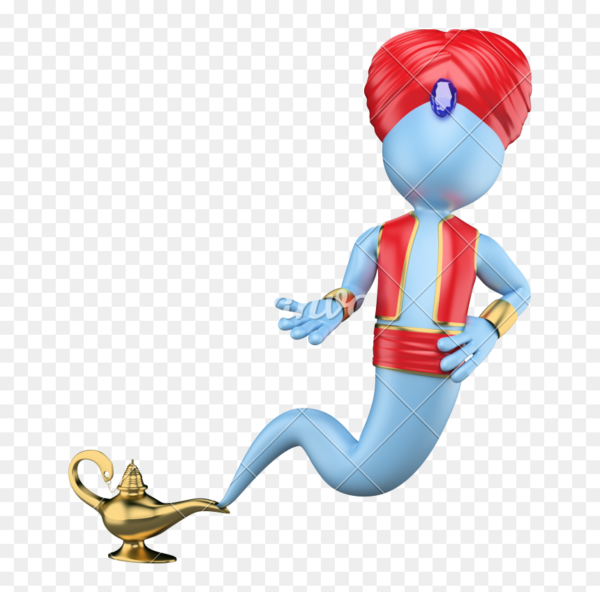 3d White People - 3d Genie, HD Png Download - genie png