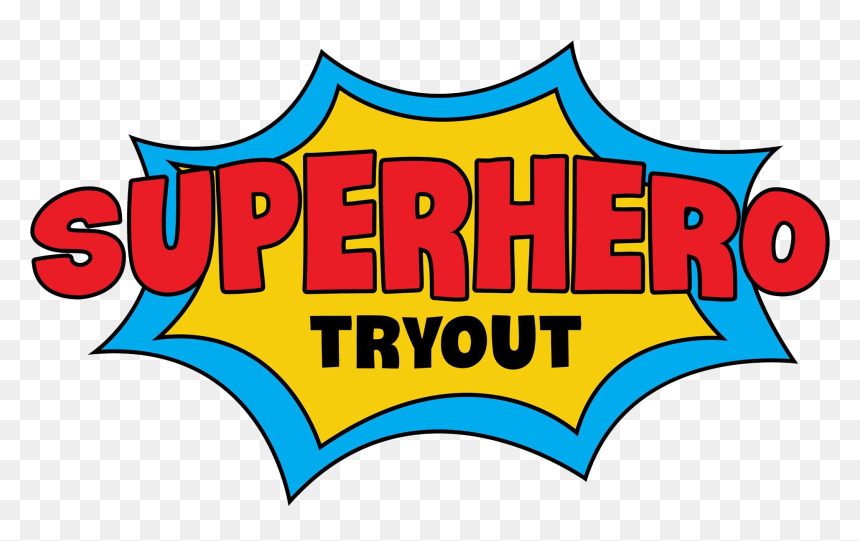 Superhero Tryout - Pfirsich, HD Png Download - superhero logo png