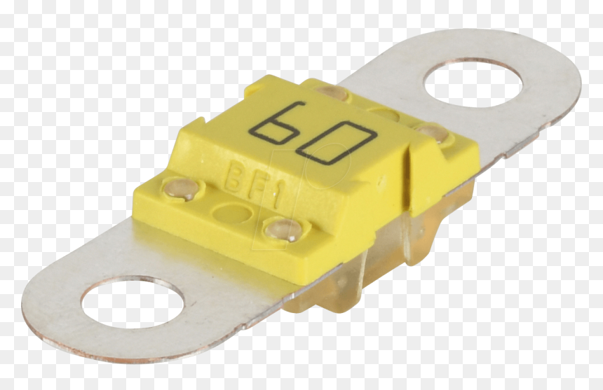 Auto Fuse Bf1 60a 32vdc Yellow Littelfuse - Data Storage Device, HD Png Download - bf1 png