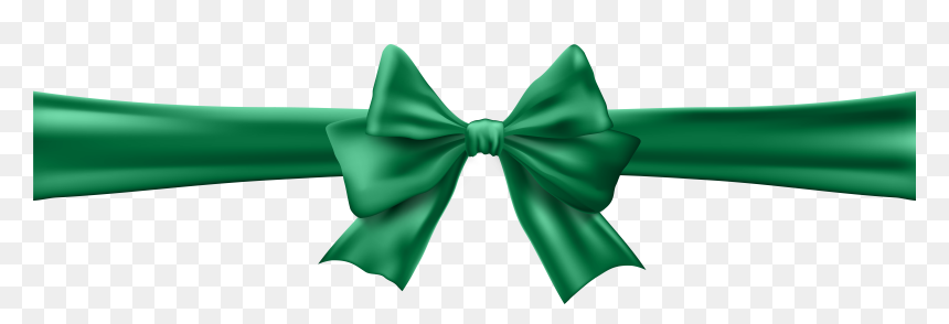 Green Bow Png , Png Download - Green Bow Ribbon Png, Transparent Png - green bow png