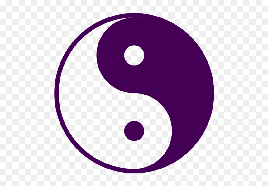 Area,purple,text - Circle, HD Png Download - yin yang symbol png