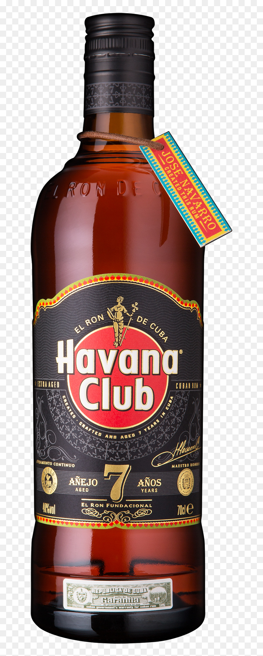 Havana Club 7 Bottle - Havana Club 7 Ans, HD Png Download - patron bottle png