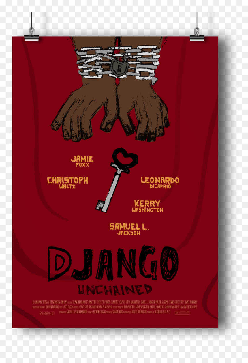 Django Unchained // Movie Poster - Banner, HD Png Download - movie poster png