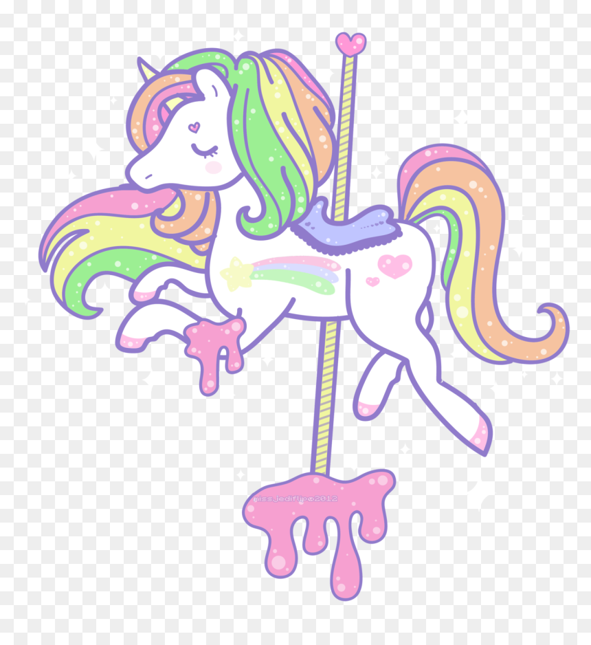Carousel Clipart Cute - Cute Carousel Horse Png, Transparent Png - carousel png
