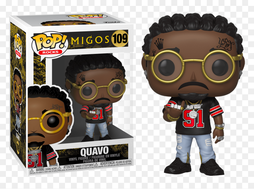 Quavo Pop Vinyl Figure - Migos Funko Pop, HD Png Download - quavo png