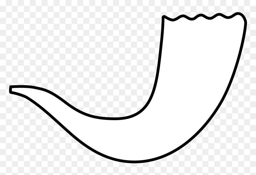 Shofar Clipart Black And White, HD Png Download - shofar png