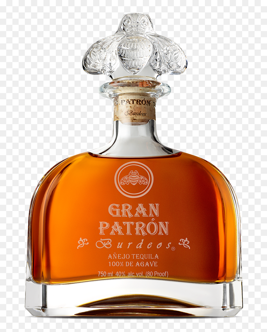 Gran Patron Burdeos Anejo Tequila, HD Png Download - patron bottle png