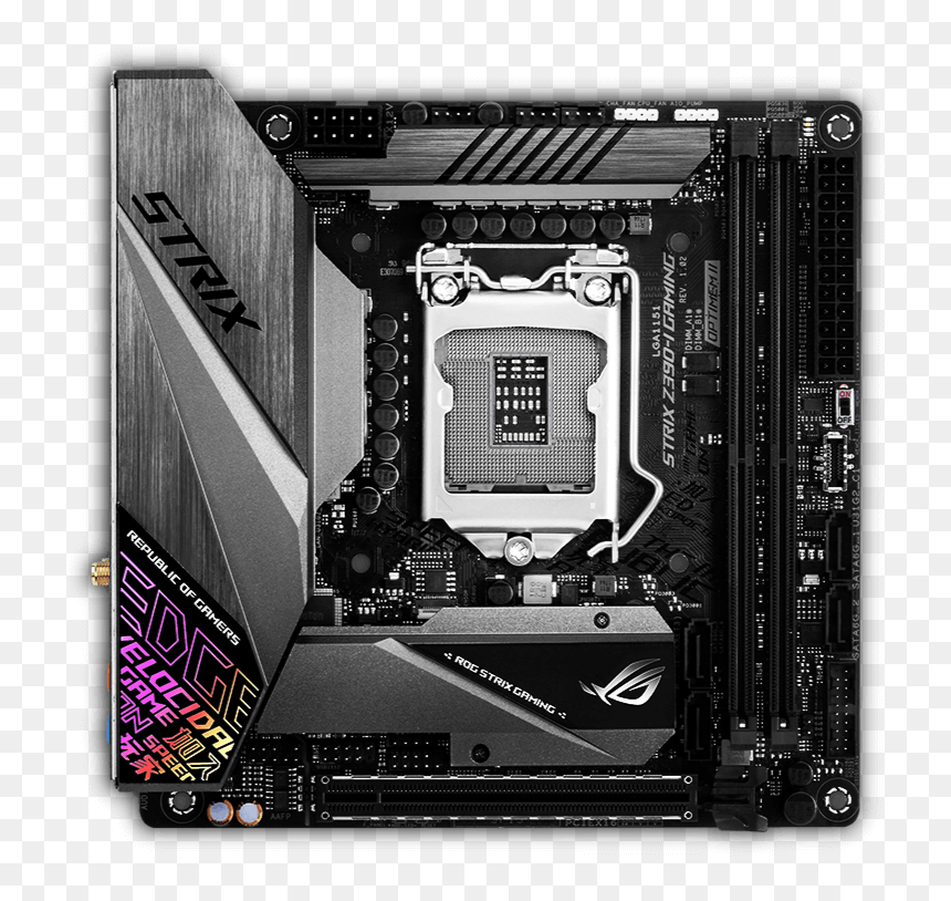 Asus Motherboard Rog Strix Z390-i Gaming, HD Png Download - futuristic hud png