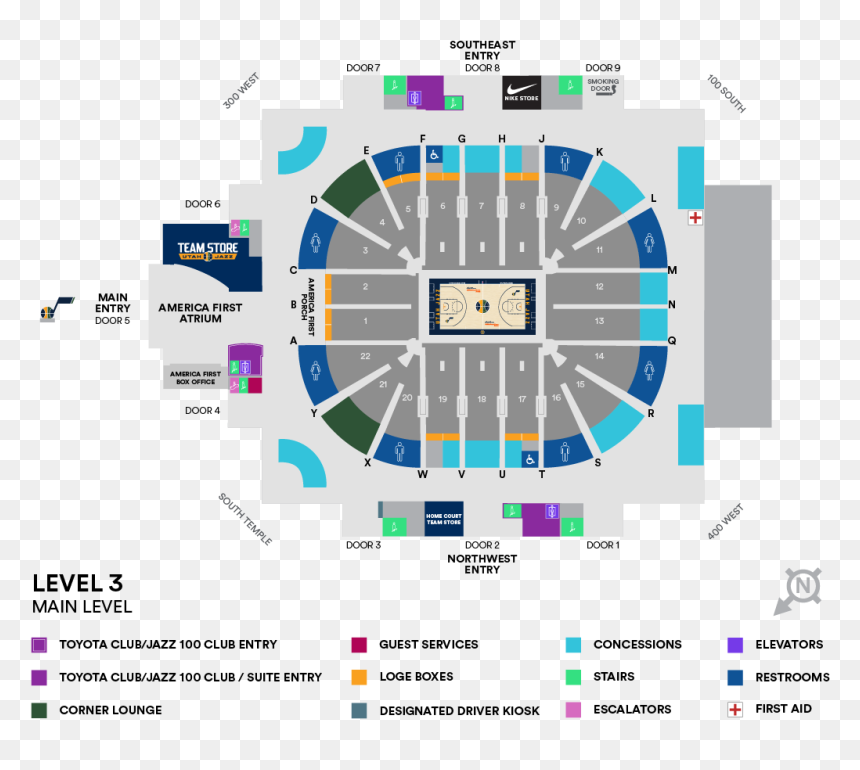 Vivint Smart Home Arena Suites Map, HD Png Download - vivint logo png