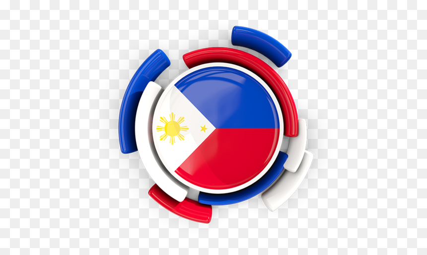 Round Flag With Pattern - Philippine Circle Flag Png, Transparent Png - philippine flag png
