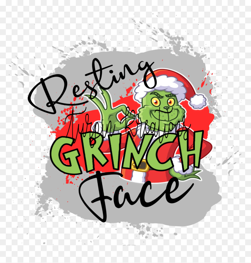 [product Title] - Turpin Kreations - Illustration, HD Png Download - grinch face png