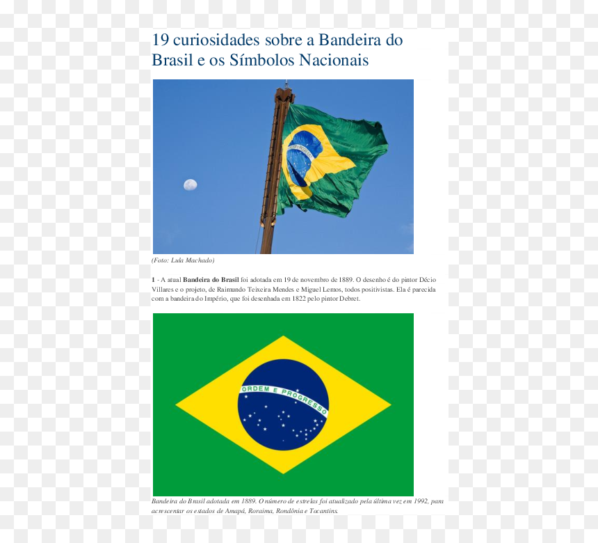 Brazil Flag, HD Png Download - bandeira do brasil png