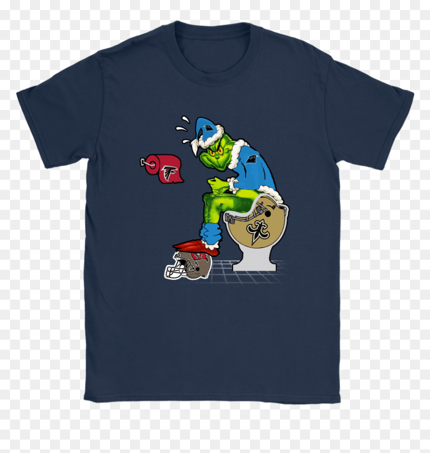 The Grinch Carolina Panthers Shit On Other Teams Christmas - Cartoon, HD Png Download - grinch face png