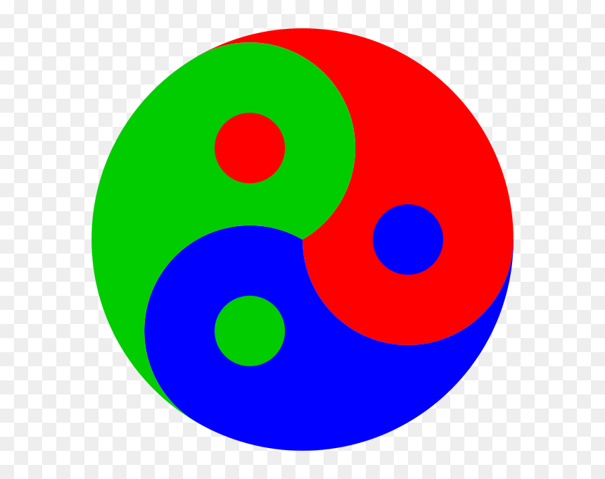 Yin Yang Colored Symbol - Mcdonald's, HD Png Download - yin yang symbol png