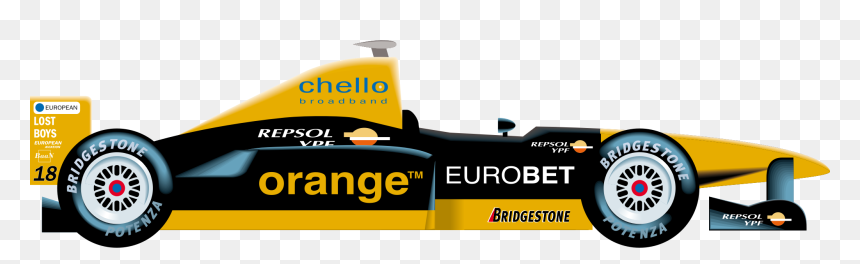 Formula 1 Racecar Clip Arts - Formula One Car, HD Png Download - racecar png