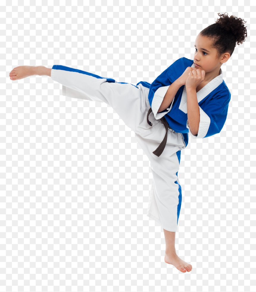 Karate Girl Png Image - Transparent Karate Kick Png, Png Download - karate png