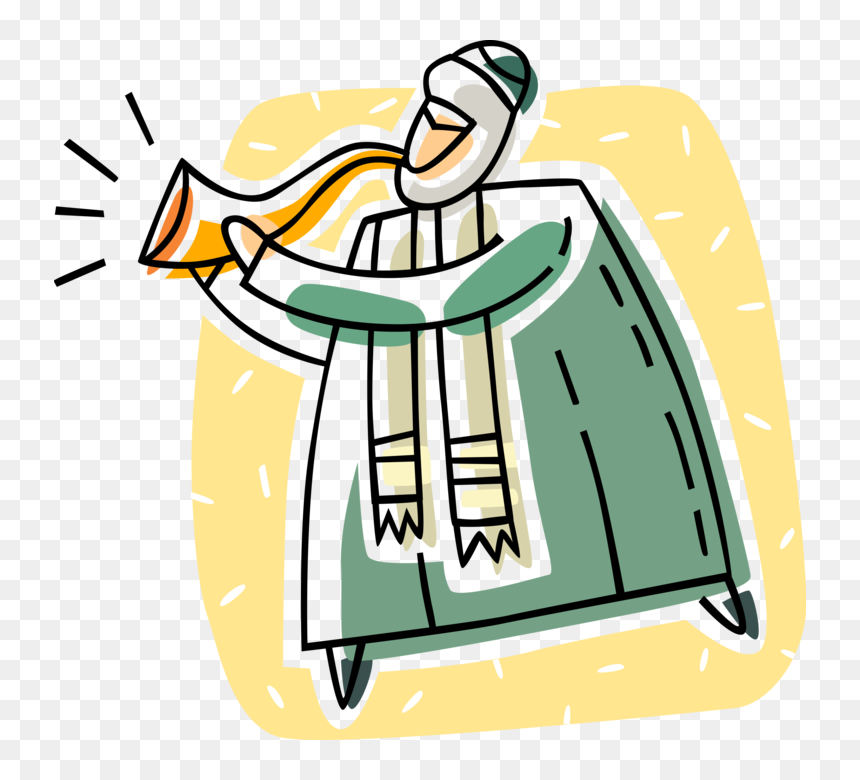 Vector Illustration Of Shofar Ancient Musical Ram"s - Clip Art, HD Png Download - shofar png