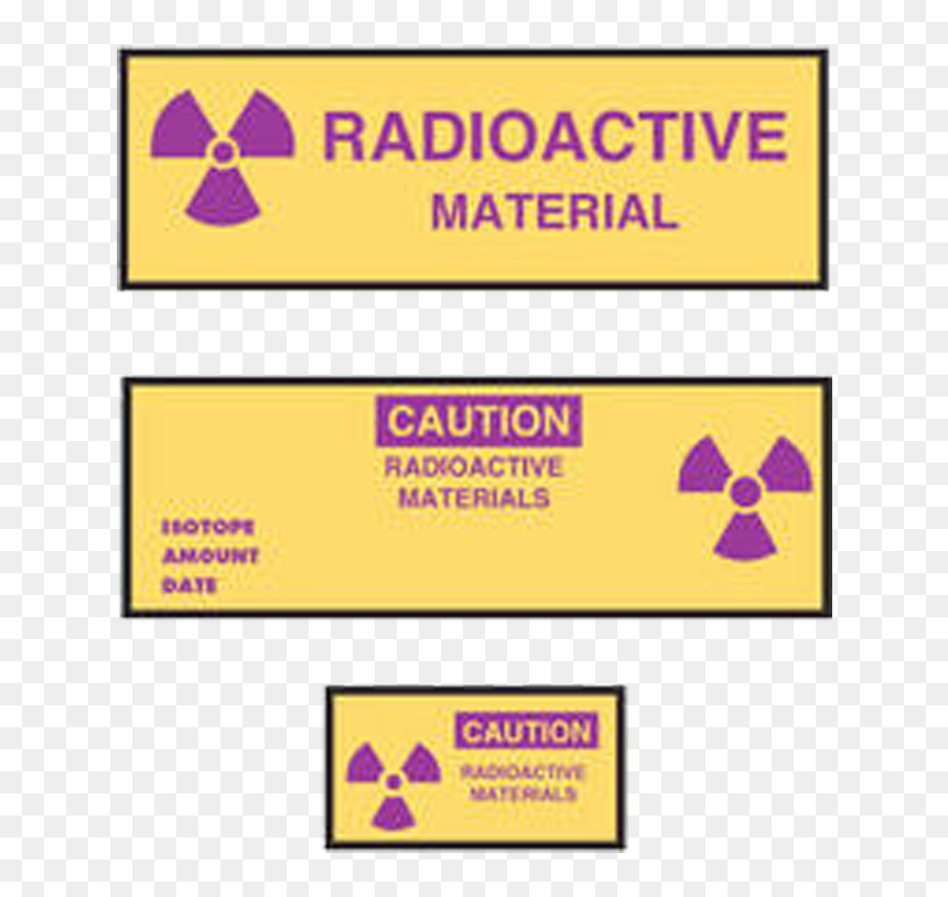 Tape, Caution, Radioactive Materials, 180 Ft/roll, HD Png Download - radioactive png