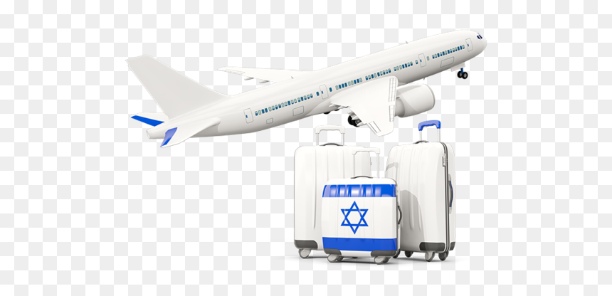 Luggage With Airplane - Jamaica Airplane Png, Transparent Png - aircraft png