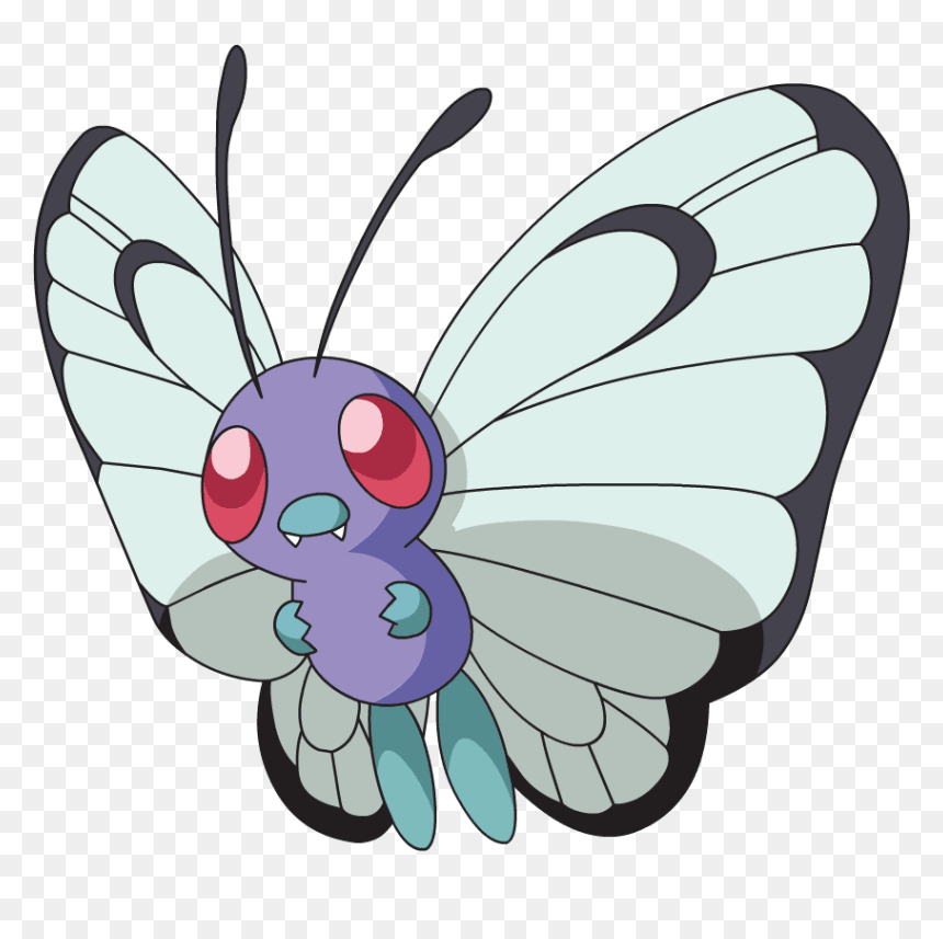 Butterfree Png, Transparent Png - butterfree png