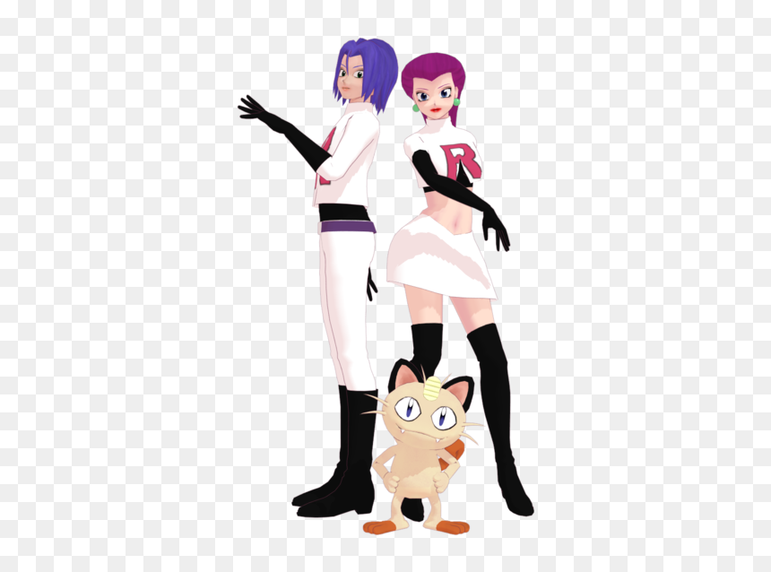Mmd Dl Series Models - 3d Models Equipo Rocket, HD Png Download - team rocket png