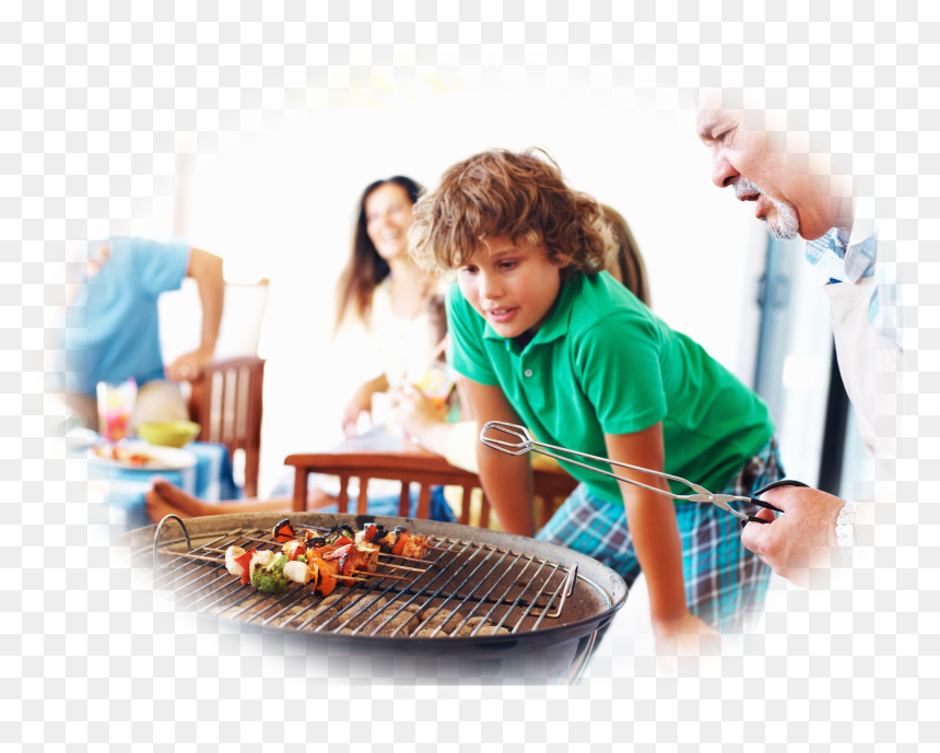 Family Barbecue Png - Outdoor Grill Rack & Topper, Transparent Png - barbecue png