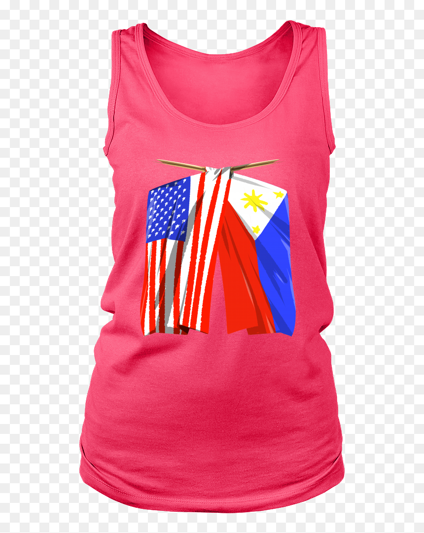 Philippines Flag T-shirt Filipino American Flag Women"s - T-shirt, HD Png Download - philippines flag png