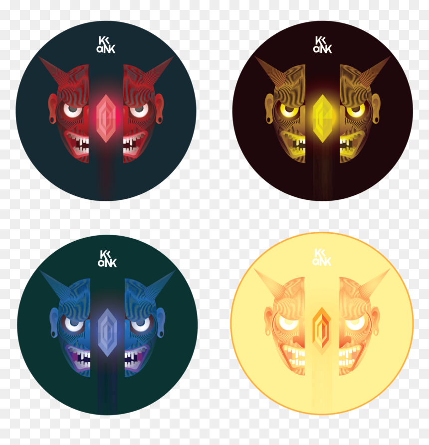Oni Mask Sticker - Gwanghwamun Gate, HD Png Download - oni png