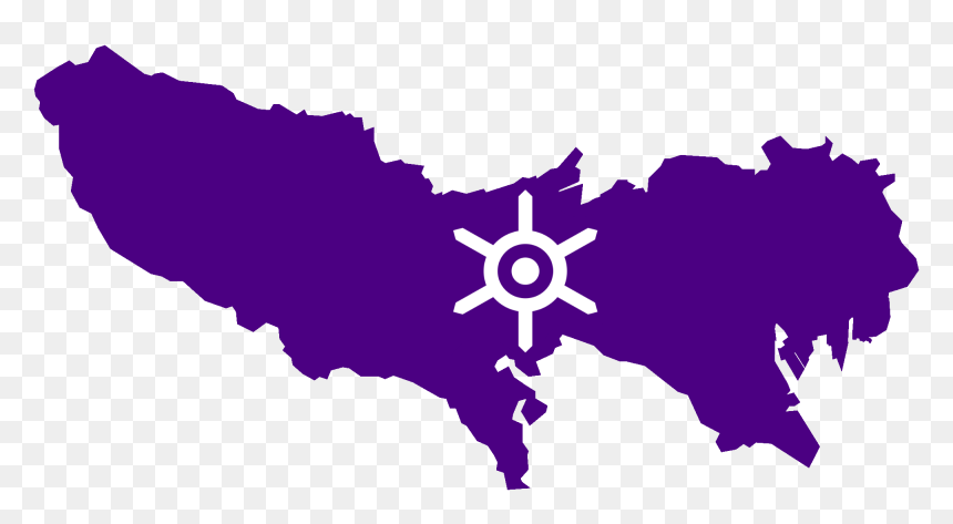 Flag Map Of Tokyo Prefecture - Tokyo Prefecture Flag Map, HD Png Download - tokyo png